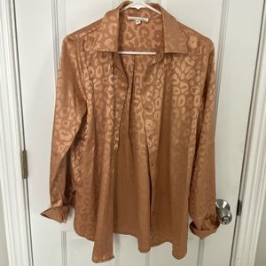 12th tribe leopard blouse
